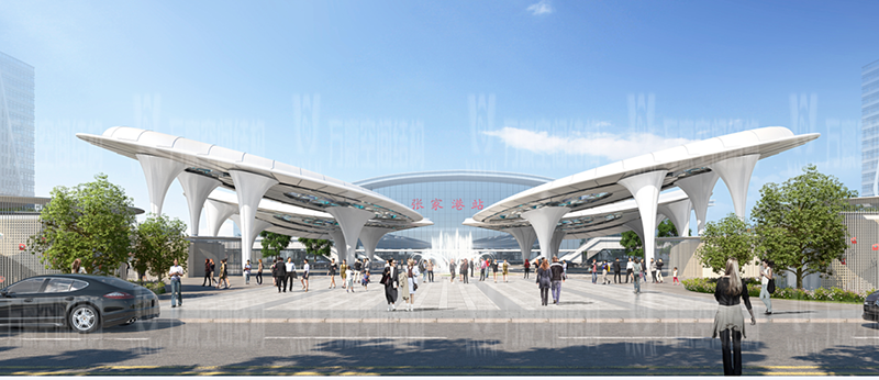 萬(wàn)豪2020第19標(biāo)-滬通鐵路張家港站地方配套工程站前西側(cè)旅客集散區(qū)蝴蝶造型天幕工程 萬(wàn)豪2020第19標(biāo)-滬通鐵路張家港站地方配套工程站前西側(cè)旅客集散區(qū)蝴蝶造型天幕工程