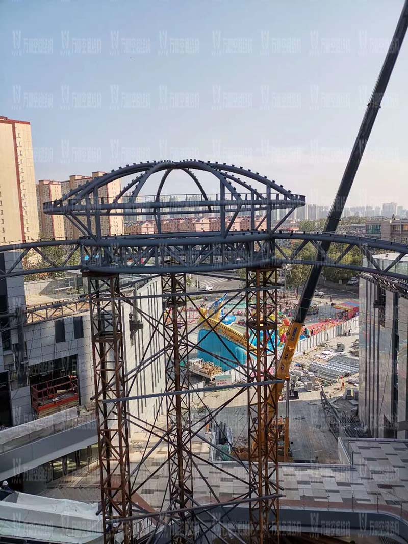 新泰卓越·財富廣場異型鋼結構項目 新泰卓越·財富廣場異型鋼結構項目