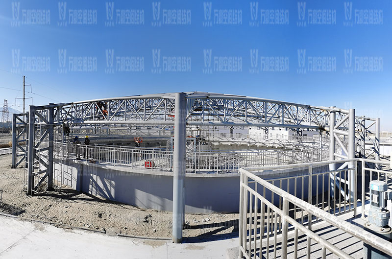 格爾木工業(yè)園污水池異型鋼結(jié)構(gòu)項目 格爾木工業(yè)園污水池異型鋼結(jié)構(gòu)項目