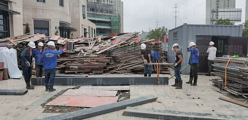 臺(tái)州大板橋ETFE氣枕天幕項(xiàng)目開(kāi)始施工 臺(tái)州大板橋ETFE氣枕天幕項(xiàng)目開(kāi)始施工