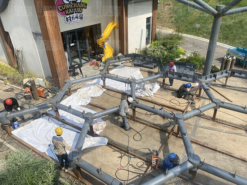 樂(lè)清鐵定溜溜樂(lè)園ETFE天幕及PTFE景觀傘膜結(jié)構(gòu)工程竣工 樂(lè)清鐵定溜溜樂(lè)園ETFE天幕及PTFE景觀傘膜結(jié)構(gòu)工程竣工