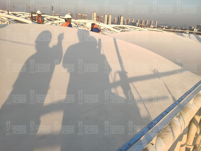 杭州亞運(yùn)會(huì)棒(壘)球體育文化中心膜結(jié)構(gòu)項(xiàng)目鋼結(jié)構(gòu)接近尾聲 杭州亞運(yùn)會(huì)棒(壘)球體育文化中心膜結(jié)構(gòu)項(xiàng)目鋼結(jié)構(gòu)接近尾聲