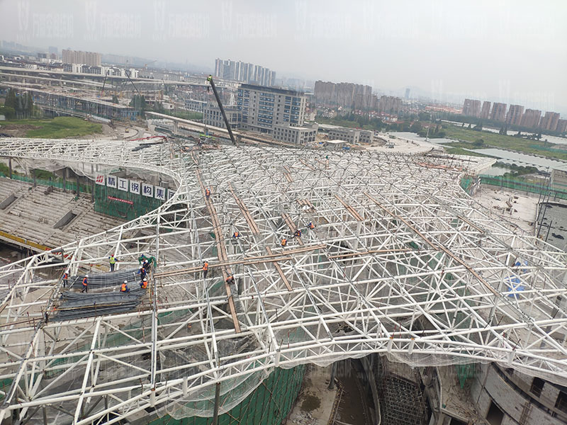 杭州亞運(yùn)會(huì)棒(壘)球體育文化中心膜結(jié)構(gòu)項(xiàng)目鋼結(jié)構(gòu)接近尾聲 杭州亞運(yùn)會(huì)棒(壘)球體育文化中心膜結(jié)構(gòu)項(xiàng)目鋼結(jié)構(gòu)接近尾聲