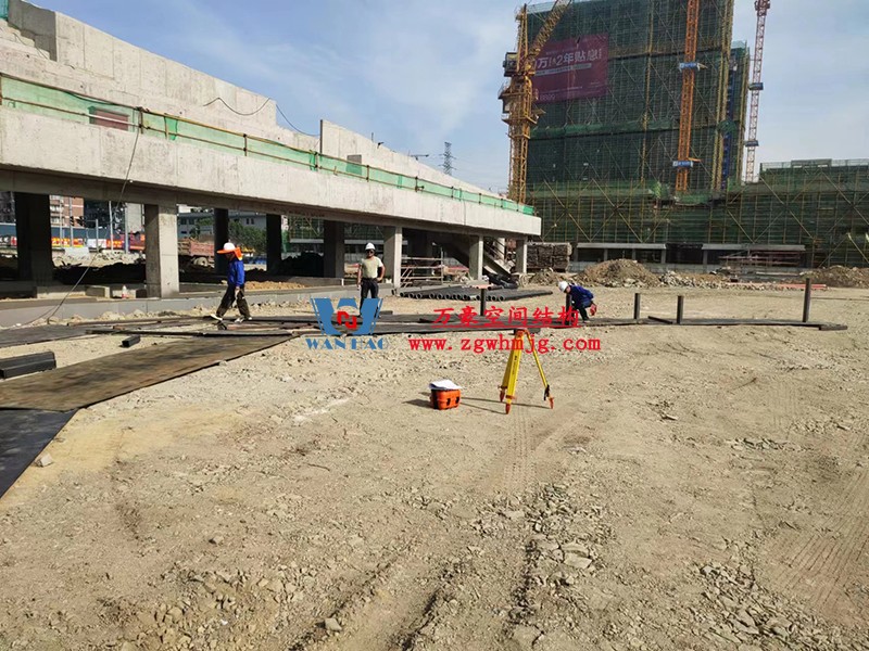 龍泉市體育場鋼膜結構工程開始施工 龍泉市體育場鋼膜結構工程開始施工