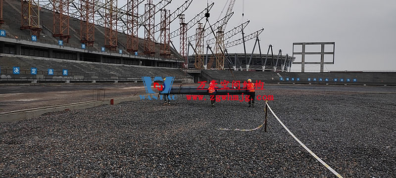 襄陽奧體中心膜結(jié)構(gòu)工程開始施工 襄陽奧體中心膜結(jié)構(gòu)工程開始施工