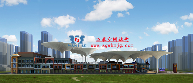 山東聊城萬達(dá)小鎮(zhèn)七彩祥云PTFE膜結(jié)構(gòu)項(xiàng)目 山東聊城萬達(dá)小鎮(zhèn)七彩祥云PTFE膜結(jié)構(gòu)項(xiàng)目