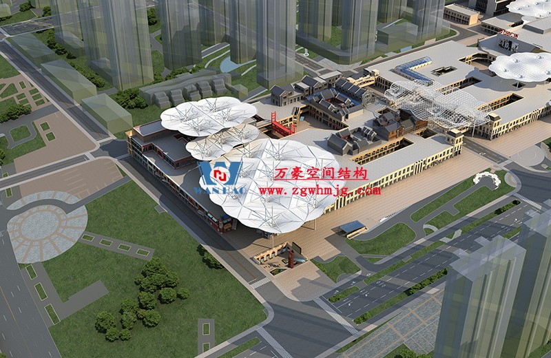 山東聊城萬達(dá)小鎮(zhèn)七彩祥云PTFE膜結(jié)構(gòu)項(xiàng)目 山東聊城萬達(dá)小鎮(zhèn)七彩祥云PTFE膜結(jié)構(gòu)項(xiàng)目