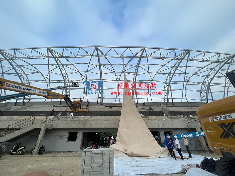 龍泉市體育場鋼膜結(jié)構工程完工 龍泉市體育場鋼膜結(jié)構工程完工