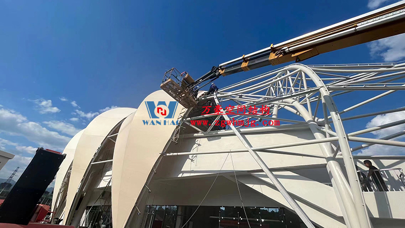 龍泉市體育場鋼膜結(jié)構工程完工 龍泉市體育場鋼膜結(jié)構工程完工