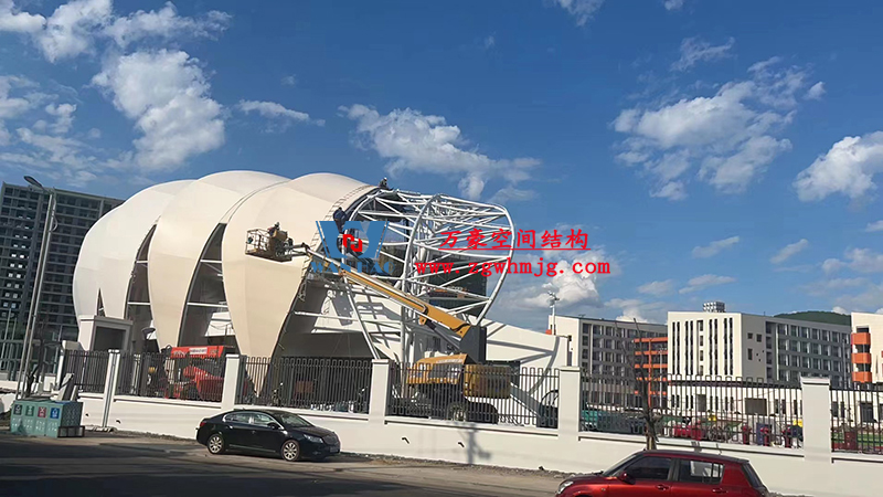 龍泉市體育場鋼膜結(jié)構工程完工 龍泉市體育場鋼膜結(jié)構工程完工