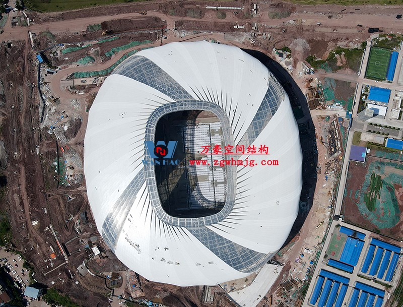 祝賀“我司重慶龍興足球場屋面及立面ETFE膜結(jié)構(gòu)工程榮獲定制錦旗和表揚信”