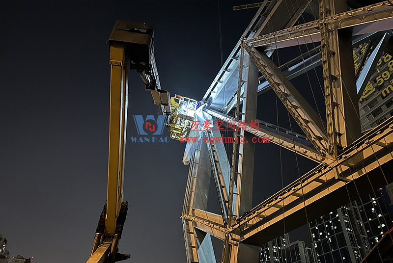 成都中建錦源匯膜結構工程項目現(xiàn)場施工進展