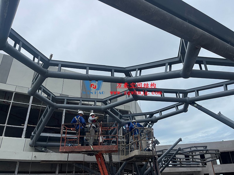 嘉興長安里ETFE氣枕鋼膜結(jié)構(gòu)頂棚工程 嘉興長安里ETFE氣枕鋼膜結(jié)構(gòu)頂棚工程