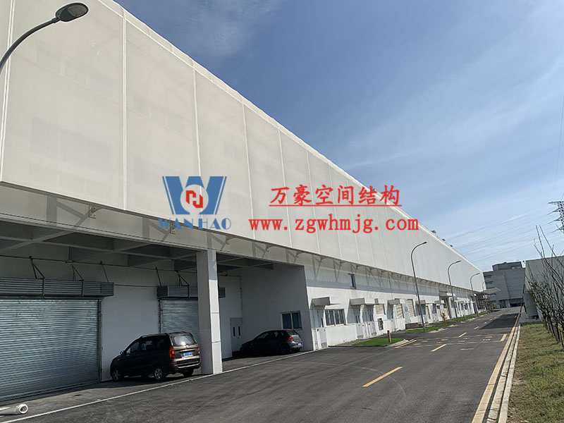 寧波益富樂(lè)公司新廠房外立面PTFE網(wǎng)格膜結(jié)構(gòu)工程 寧波益富樂(lè)公司新廠房外立面PTFE網(wǎng)格膜結(jié)構(gòu)工程