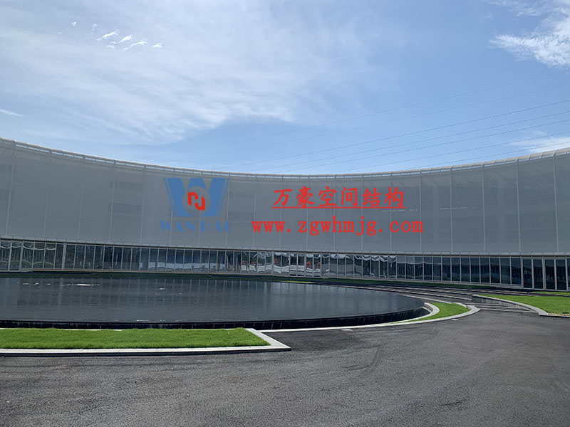 寧波益富樂(lè)公司新廠房外立面PTFE網(wǎng)格膜結(jié)構(gòu)工程 寧波益富樂(lè)公司新廠房外立面PTFE網(wǎng)格膜結(jié)構(gòu)工程