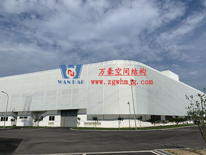 寧波益富樂(lè)公司新廠房外立面PTFE網(wǎng)格膜結(jié)構(gòu)工程 寧波益富樂(lè)公司新廠房外立面PTFE網(wǎng)格膜結(jié)構(gòu)工程