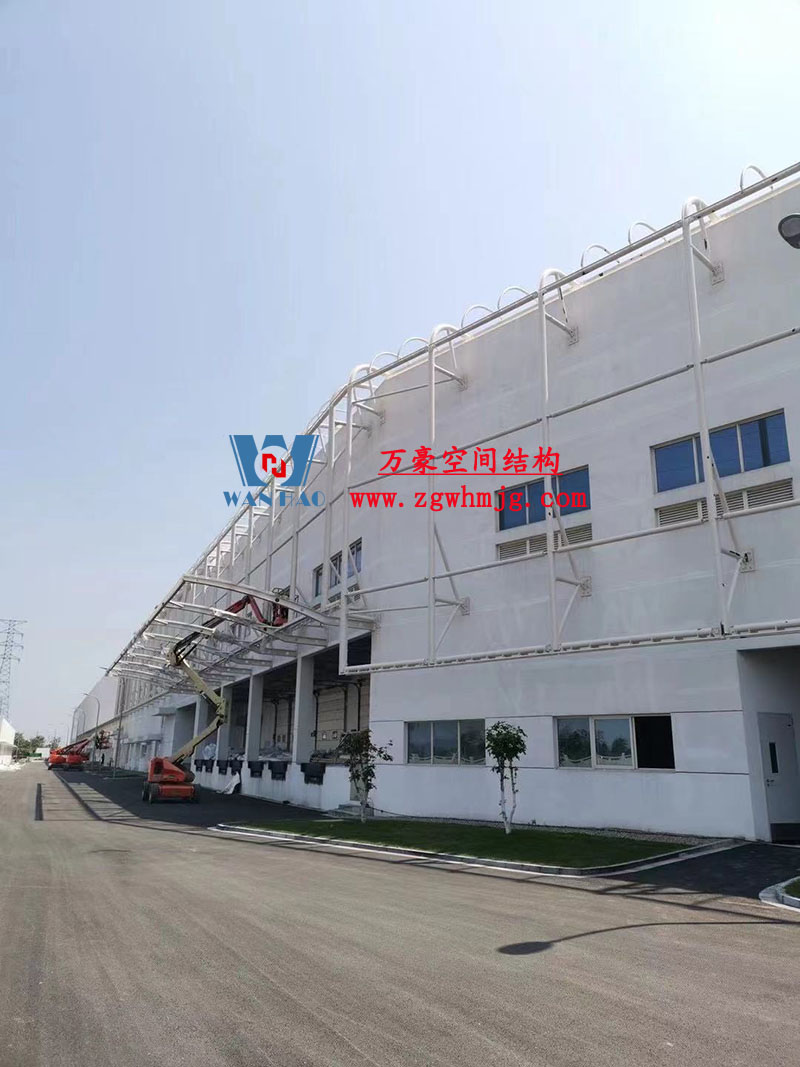 寧波益富樂公司新廠房外立面PTFE網(wǎng)格膜結(jié)構(gòu)工程 寧波益富樂公司新廠房外立面PTFE網(wǎng)格膜結(jié)構(gòu)工程