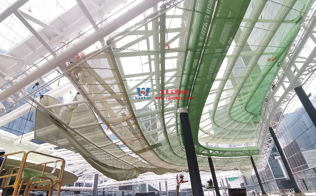 博多森谷項(xiàng)目中庭鋼膜結(jié)構(gòu)工程 博多森谷項(xiàng)目中庭鋼膜結(jié)構(gòu)工程