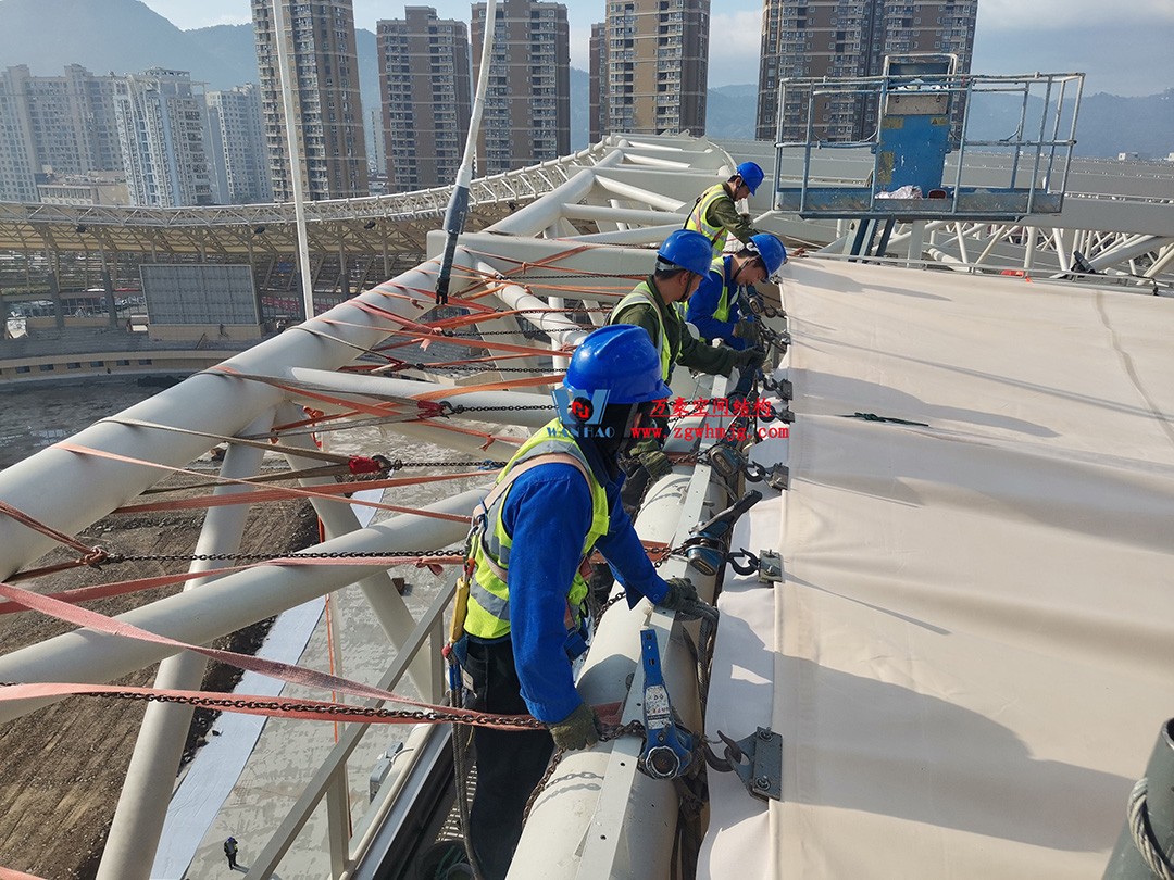 案例賞析|柔曲多變的PTFE膜結(jié)構(gòu)體育場(chǎng)館 案例賞析|柔曲多變的PTFE膜結(jié)構(gòu)體育場(chǎng)館