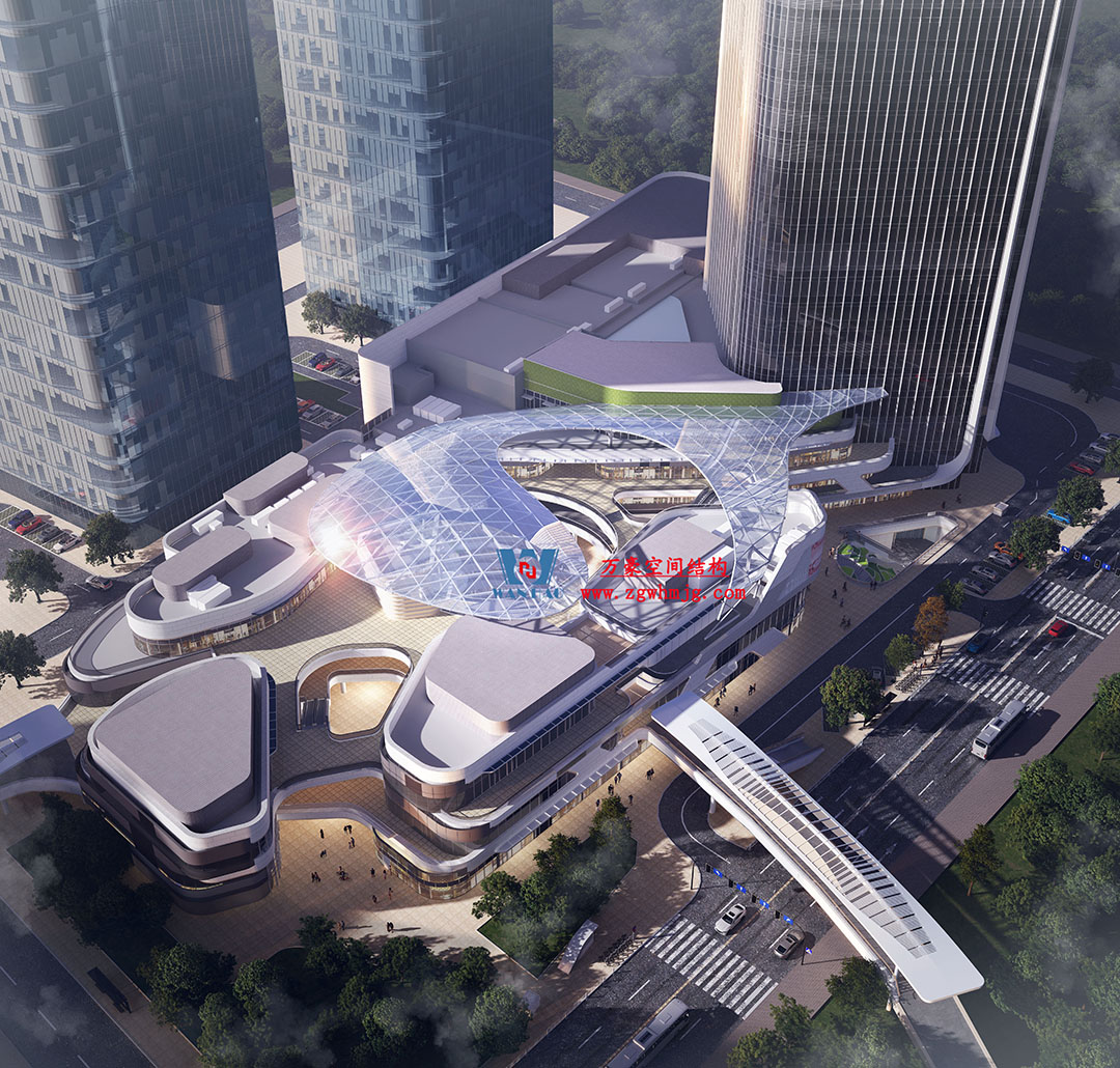 組合型創(chuàng)意消費空間|紹興華發(fā)金融活力城ETFE膜結(jié)構(gòu)商業(yè)天幕 組合型創(chuàng)意消費空間|紹興華發(fā)金融活力城ETFE膜結(jié)構(gòu)商業(yè)天幕