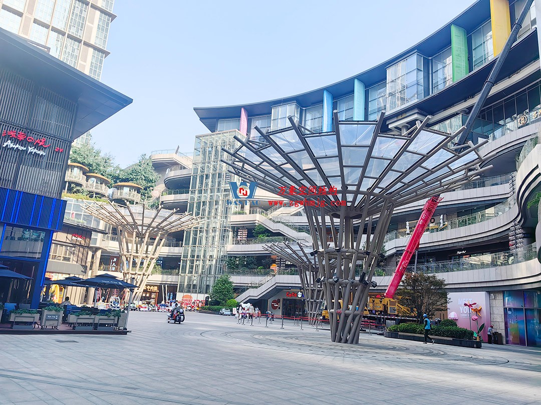 閃爍在建筑廣場之中的絢麗花朵—ETFE膜結構景觀小品 閃爍在建筑廣場之中的絢麗花朵—ETFE膜結構景觀小品