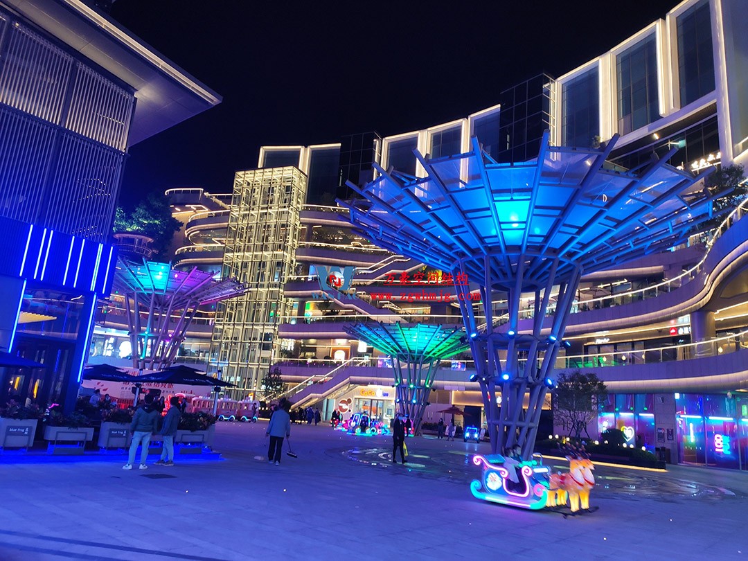 閃爍在建筑廣場之中的絢麗花朵—ETFE膜結構景觀小品 閃爍在建筑廣場之中的絢麗花朵—ETFE膜結構景觀小品