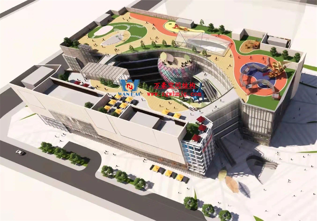 廣州從化鳳凰新天地商業(yè)街天幕項(xiàng)目：ETFE PTFE膜結(jié)構(gòu)打造城市靈動(dòng)