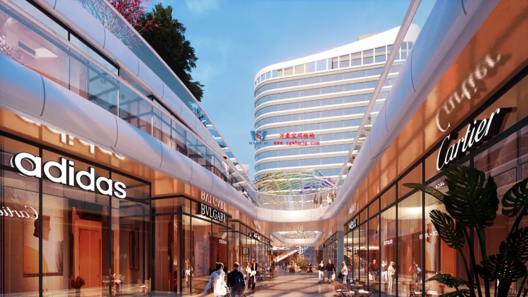 廣州茂名總匯天街商業(yè)街ETFE膜結(jié)構(gòu)項目