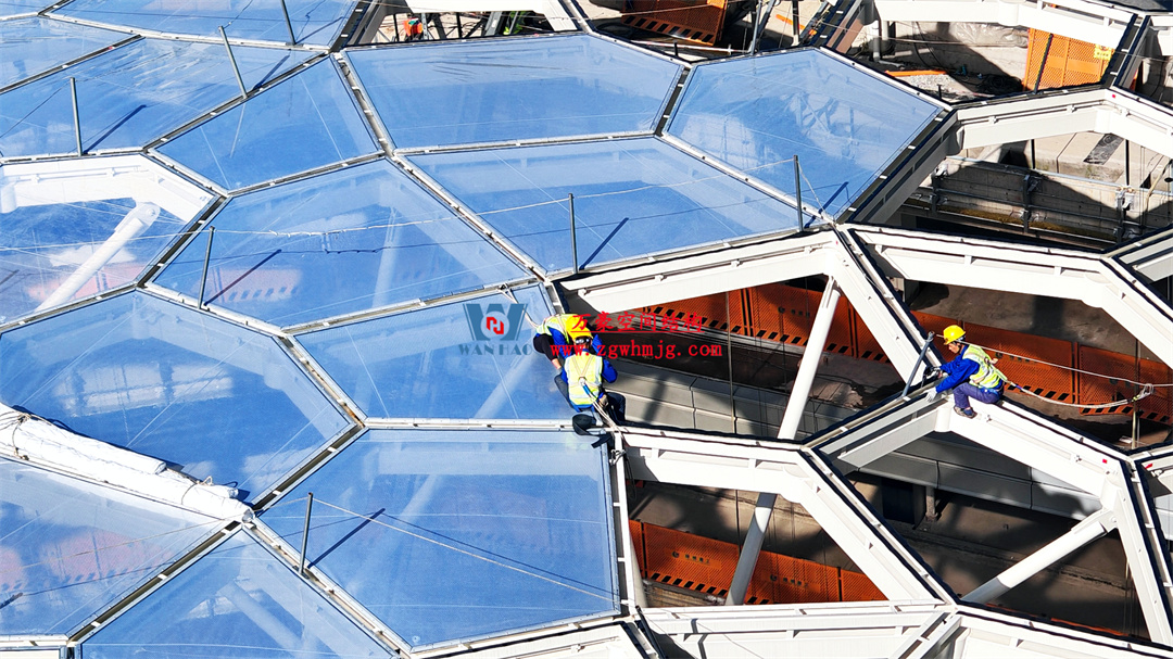 浙江萬豪空間結(jié)構(gòu)集團有限公司安吉云安里項目膜結(jié)構(gòu)工程進展報告 浙江萬豪空間結(jié)構(gòu)集團有限公司安吉云安里項目膜結(jié)構(gòu)工程進展報告