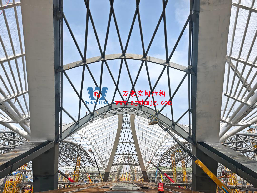 鄭州中原高鐵港數(shù)字展貿城ETFE膜結構 PTFE膜結構項目 鄭州中原高鐵港數(shù)字展貿城ETFE膜結構 PTFE膜結構項目