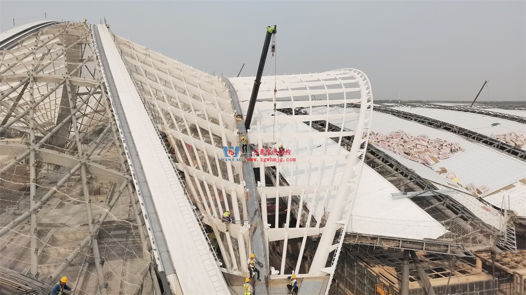 千帆競發(fā)勢如虹｜中原國際會展中心膜結(jié)構(gòu)天幕攻堅(jiān)實(shí)錄，擎起中原會展新地標(biāo)！
