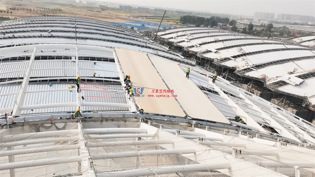 千帆競發(fā)勢如虹｜中原國際會展中心膜結(jié)構(gòu)天幕攻堅(jiān)實(shí)錄，擎起中原會展新地標(biāo)！
