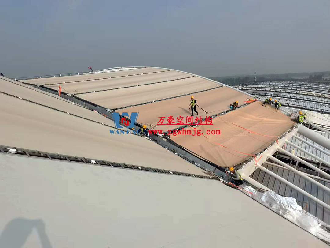 鄭州中原高鐵港數(shù)字展貿(mào)城ETFE膜結(jié)構(gòu) PTFE膜結(jié)構(gòu)項(xiàng)目 鄭州中原高鐵港數(shù)字展貿(mào)城ETFE膜結(jié)構(gòu) PTFE膜結(jié)構(gòu)項(xiàng)目
