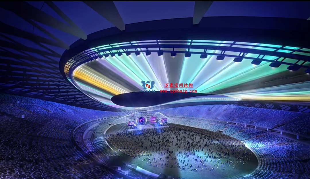 太湖之畔，華燈初上|無錫奧體中心施工加速