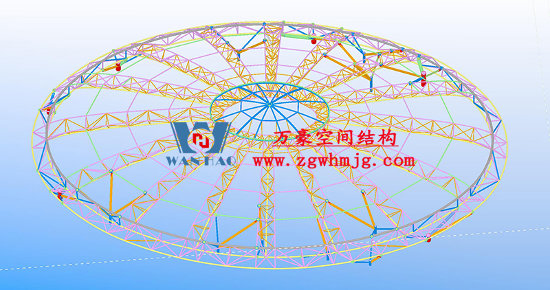 萬豪2022第12標-明宇廣場6號地塊商業(yè)（萬達廣場）改造項目鋼膜結構ETFE蓋頂天幕工程