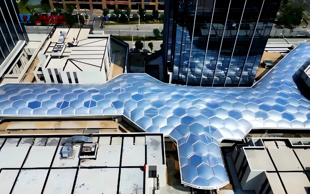 嘉興長(zhǎng)安里ETFE氣枕鋼膜結(jié)構(gòu)