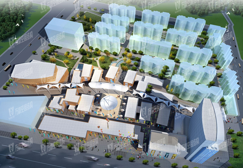 舟山恒都匯商業(yè)廣場(chǎng)膜結(jié)構(gòu) 舟山恒都匯商業(yè)廣場(chǎng)膜結(jié)構(gòu)