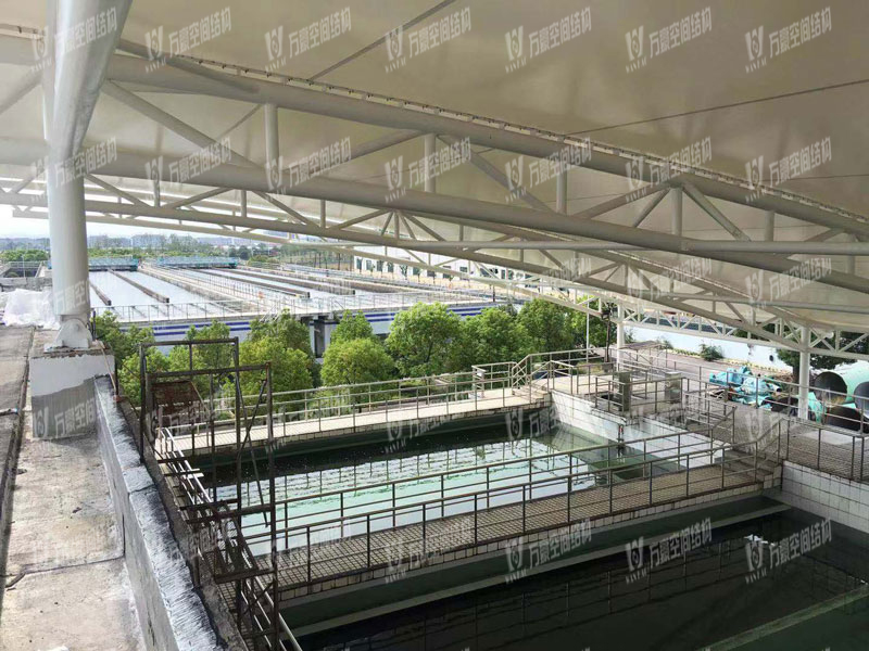 慈溪自來水廠污水池膜結構 慈溪自來水廠污水池膜結構