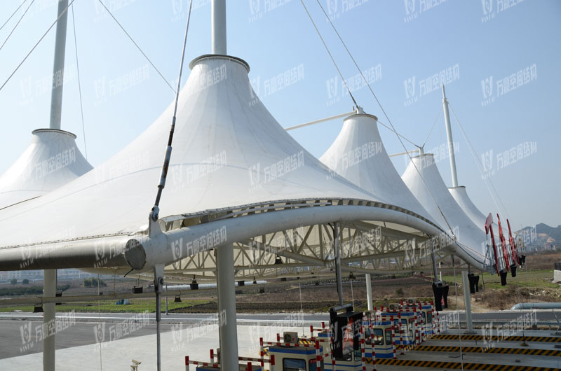 寧波丁家山收費(fèi)站膜結(jié)構(gòu) 寧波丁家山收費(fèi)站膜結(jié)構(gòu)