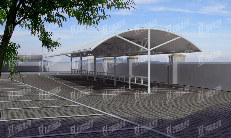 萬(wàn)豪2019第15標(biāo)-寧波市望春監(jiān)獄非機(jī)動(dòng)車(chē)膜結(jié)構(gòu)停車(chē)棚及辦公區(qū)大門(mén)道閘工程